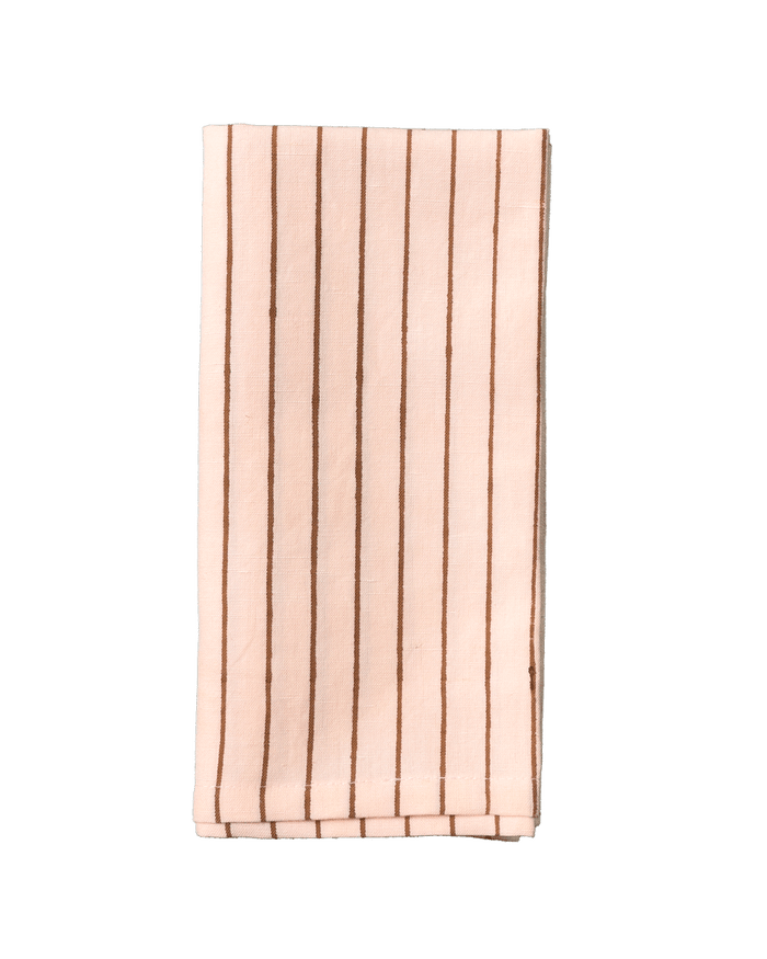 Campo Stripe Napkin - Soft Blush