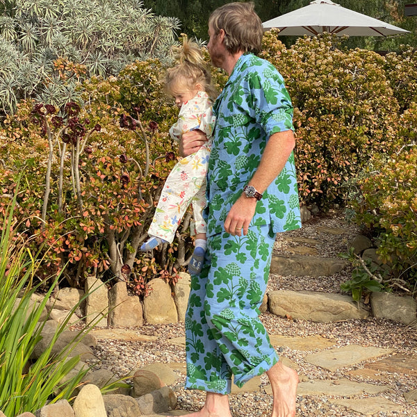 The Paige Pajama Set - Pink Bluebonnet – Hill House Home