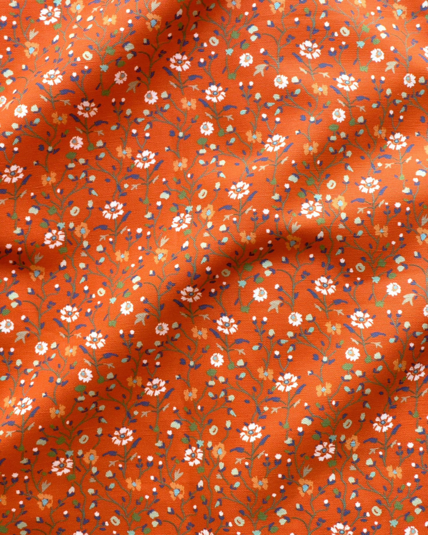 Winona Flowers Fabric - Persimmon