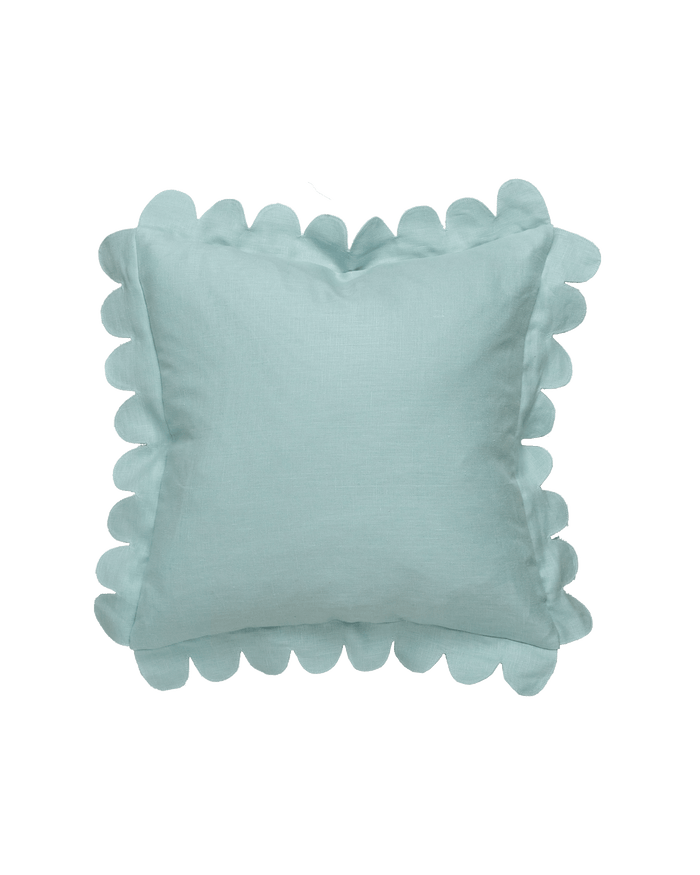 Scalloped Pillow - Bird's Egg