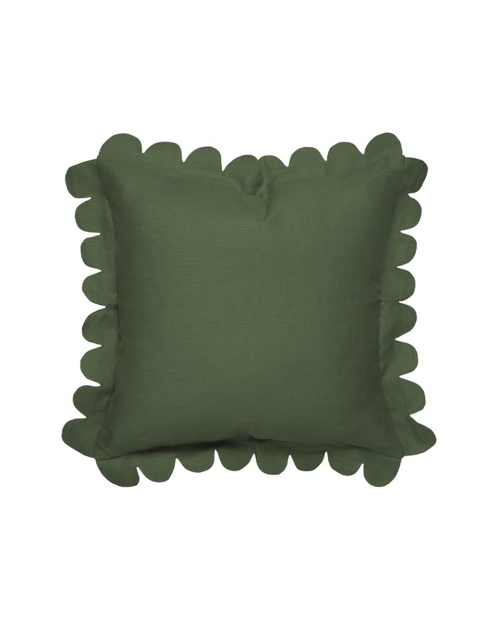 Scalloped Pillow - Forest