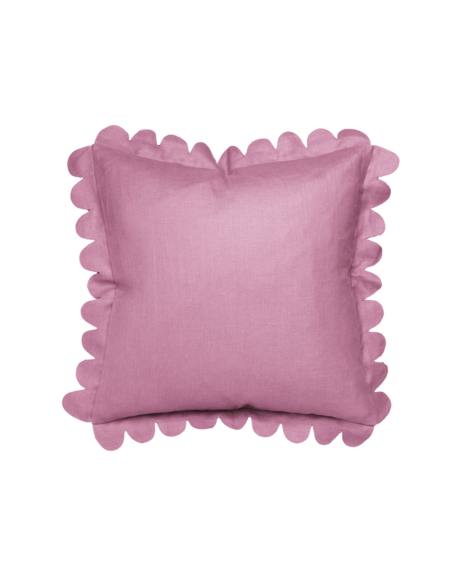 Scalloped Pillow - Mulberry