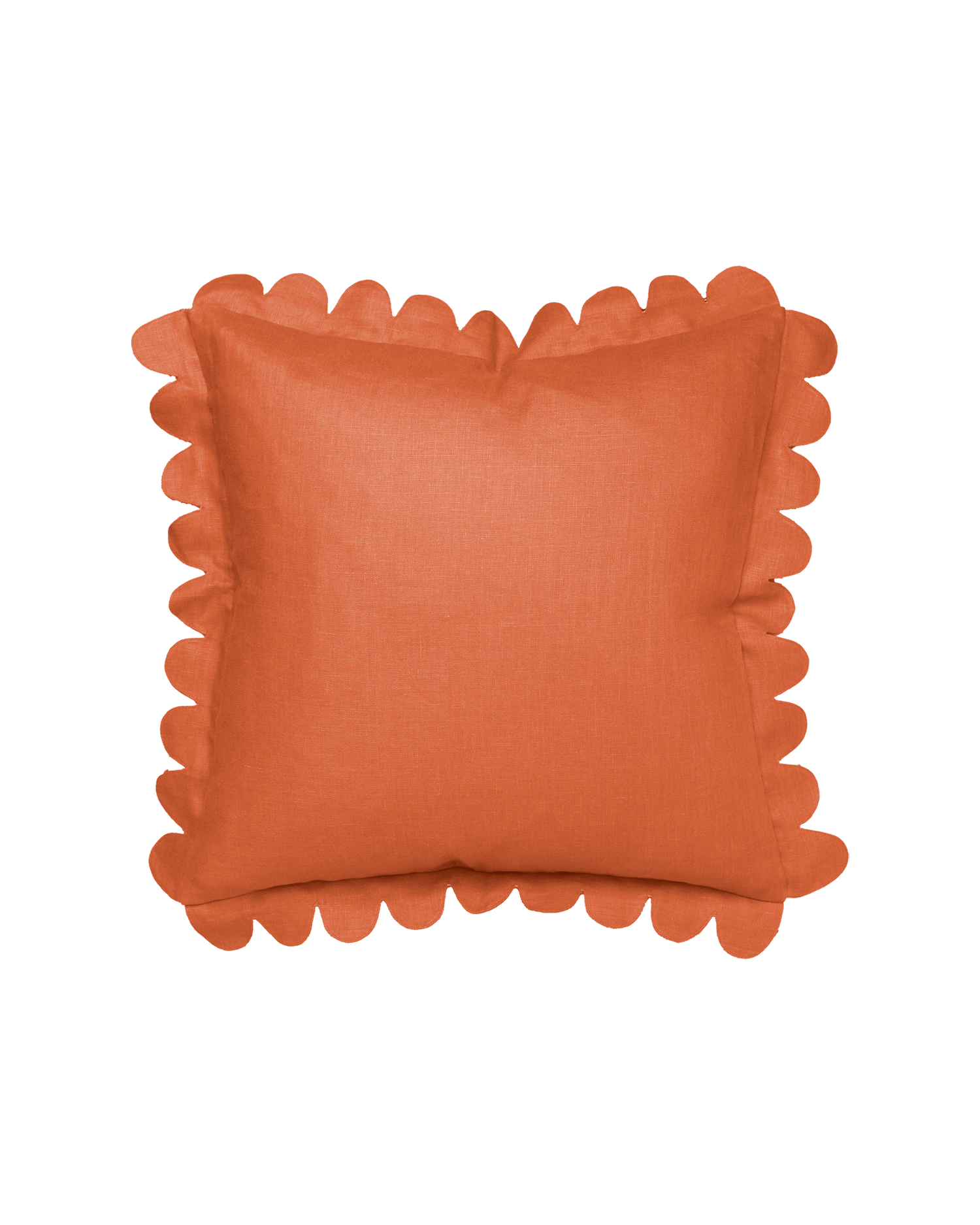 Scalloped Pillow - Paprika