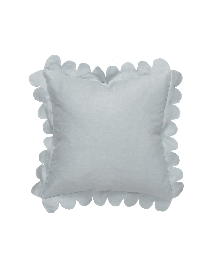 Scalloped Pillow -  Powder