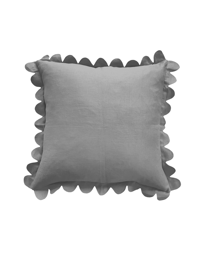 Scalloped Pillow - Slate