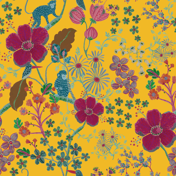 Pip Studio Chinese Garden Wallpaper Yellow