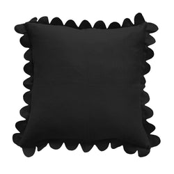 Scalloped Pillow - Black