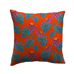 Casia Flowers Pillow - Red