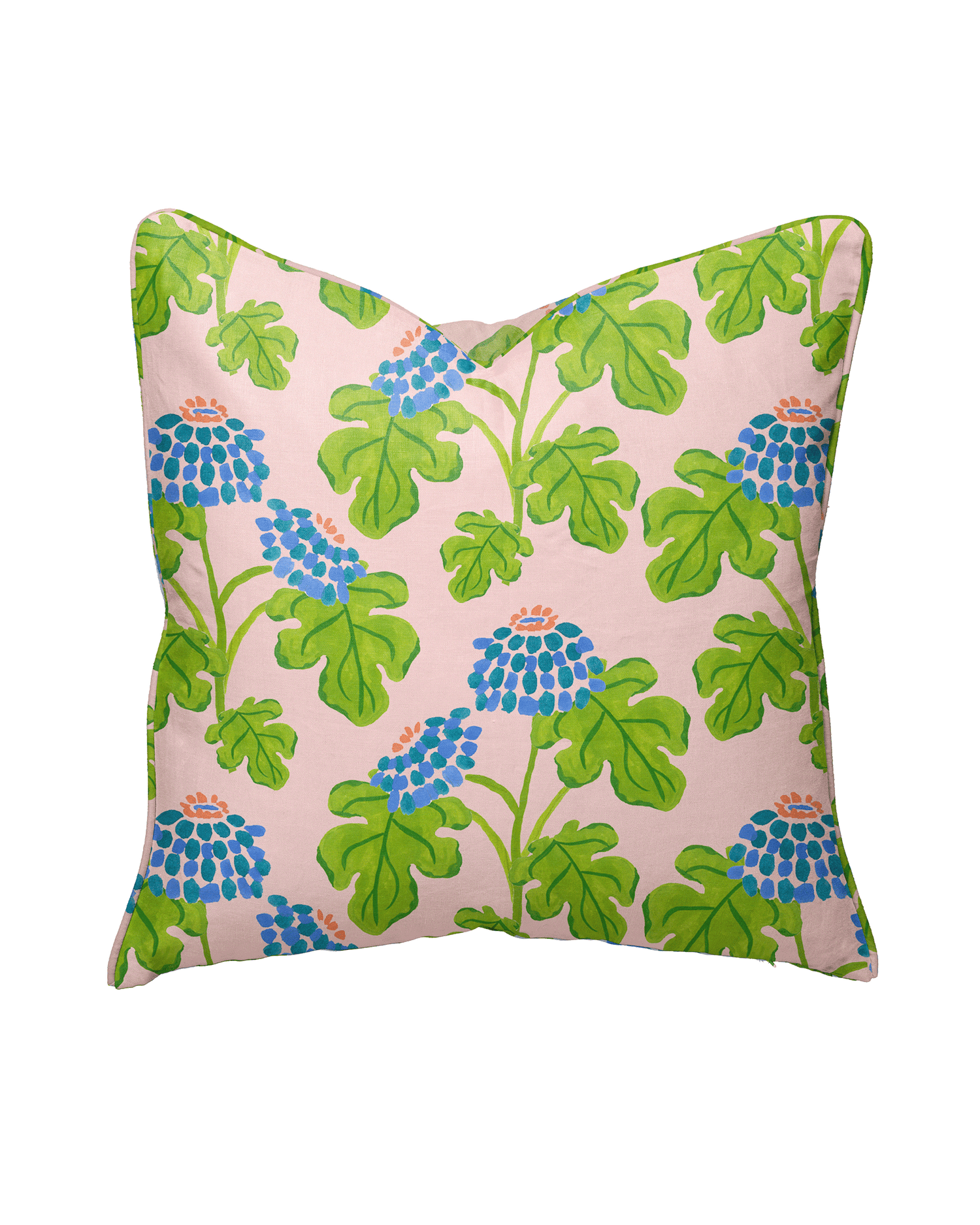 Casia Flowers Pillow - Soft Pink