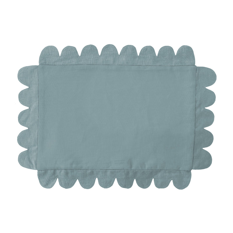 Scalloped Placemat - Bird's Egg (Set of 4)