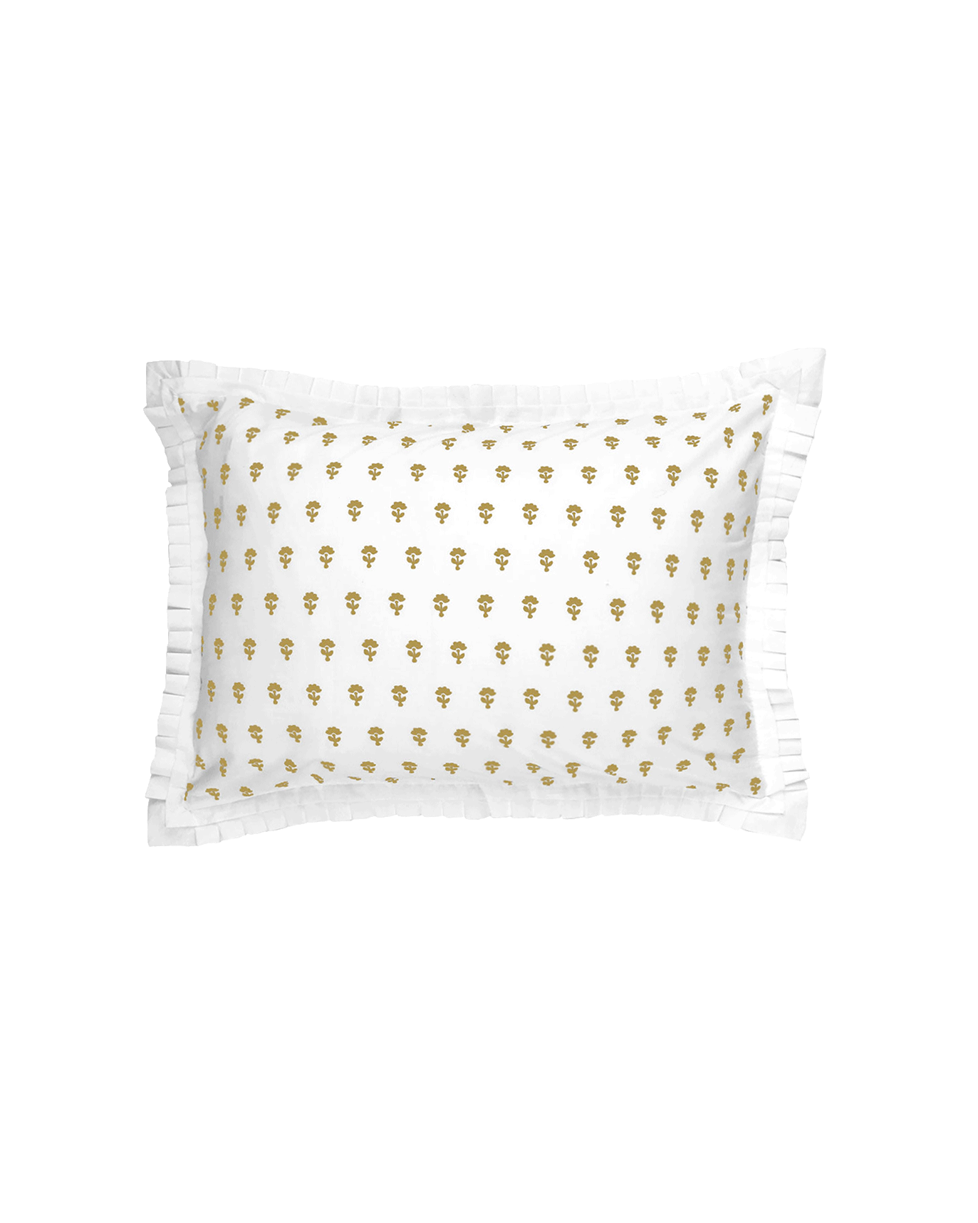 Gansett Standard Sham - White/Gold