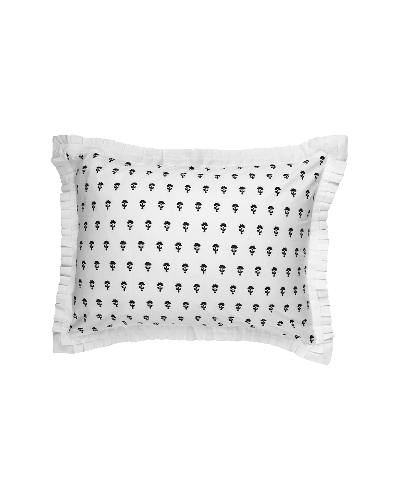 Gansett Standard Shams - White/Black