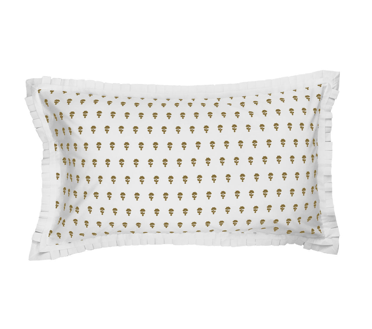 Gansett King Shams - White/Gold