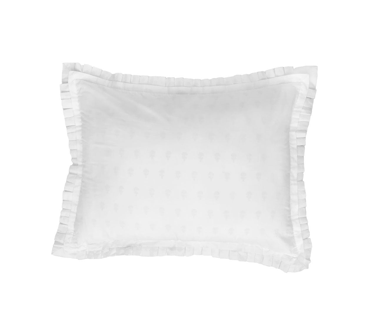 Gansett Standard Shams - White/White