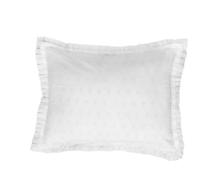 Gansett Standard Shams - White/White