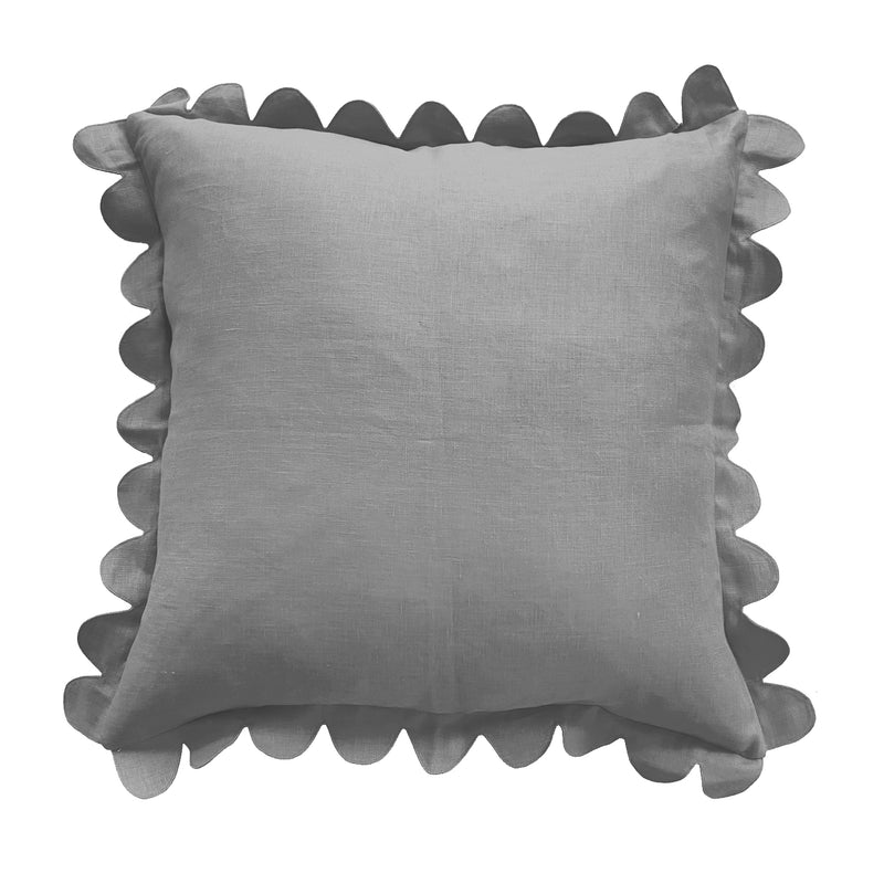 Scalloped Pillow - Slate