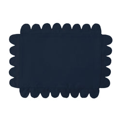 Scalloped Placemat - Navy (Set of 4)