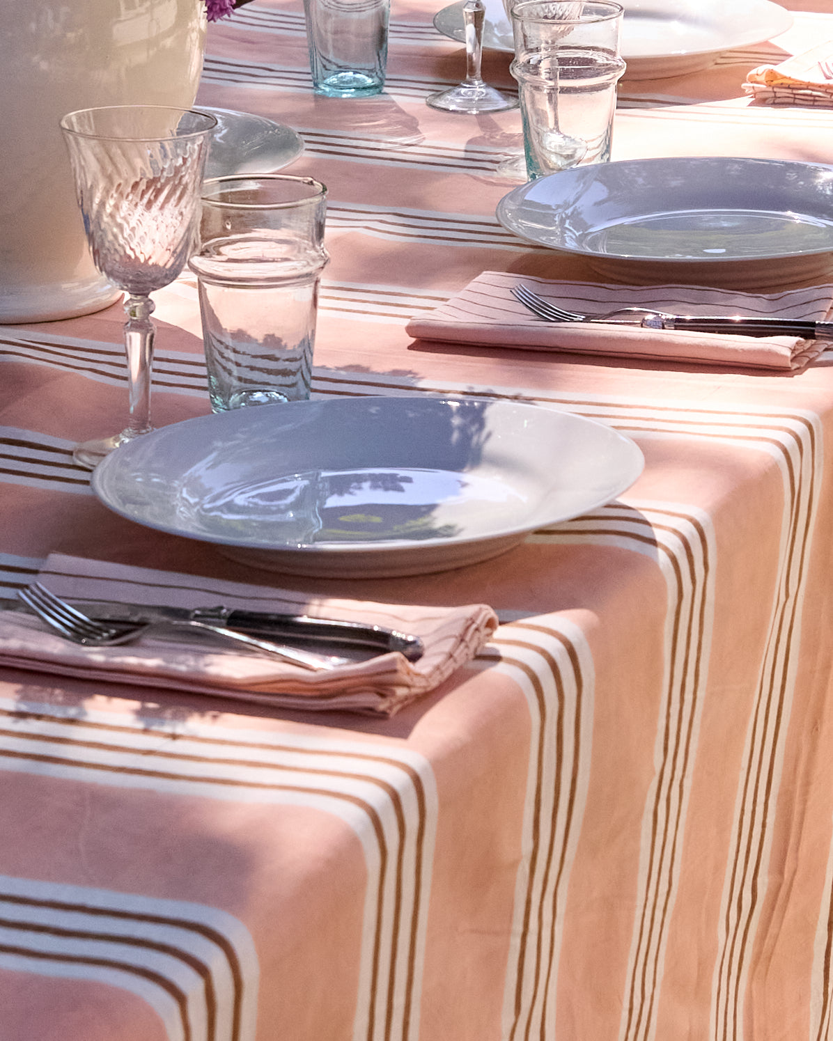 Campo Stripe Napkin - Soft Blush