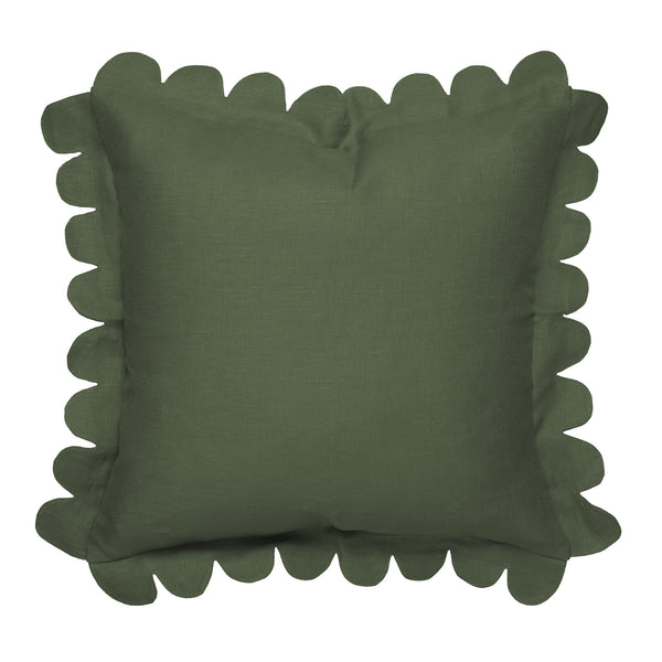 Scalloped Pillow - Forest