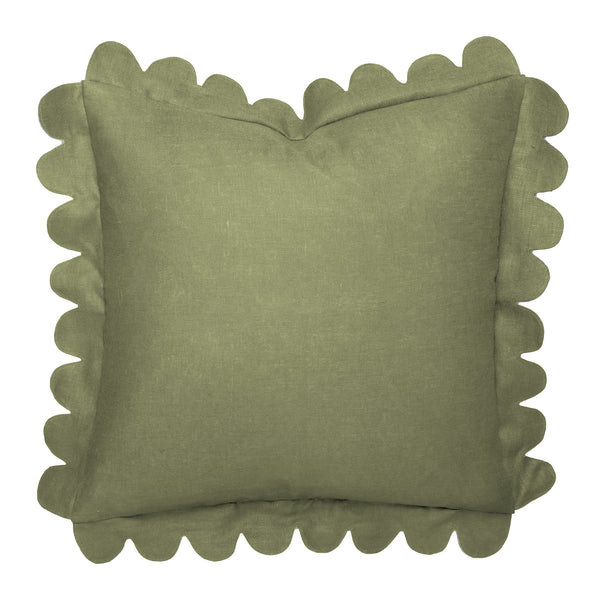 Scalloped Pillow - Thyme