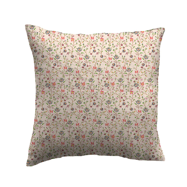 Winona Flowers Pillow - Soft Blush