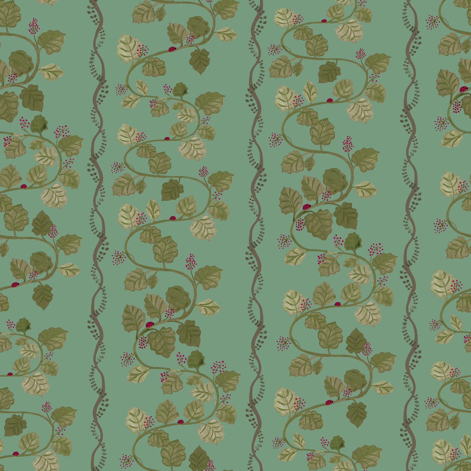 Ladybug Highway Wallpaper - Arsenic