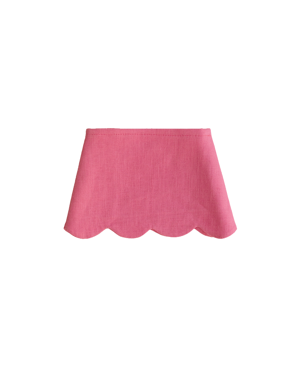 Scalloped Linen Lampshade - Bubble