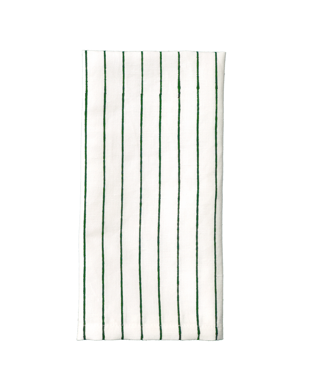 Campo Stripe Napkin - Black Forest Green