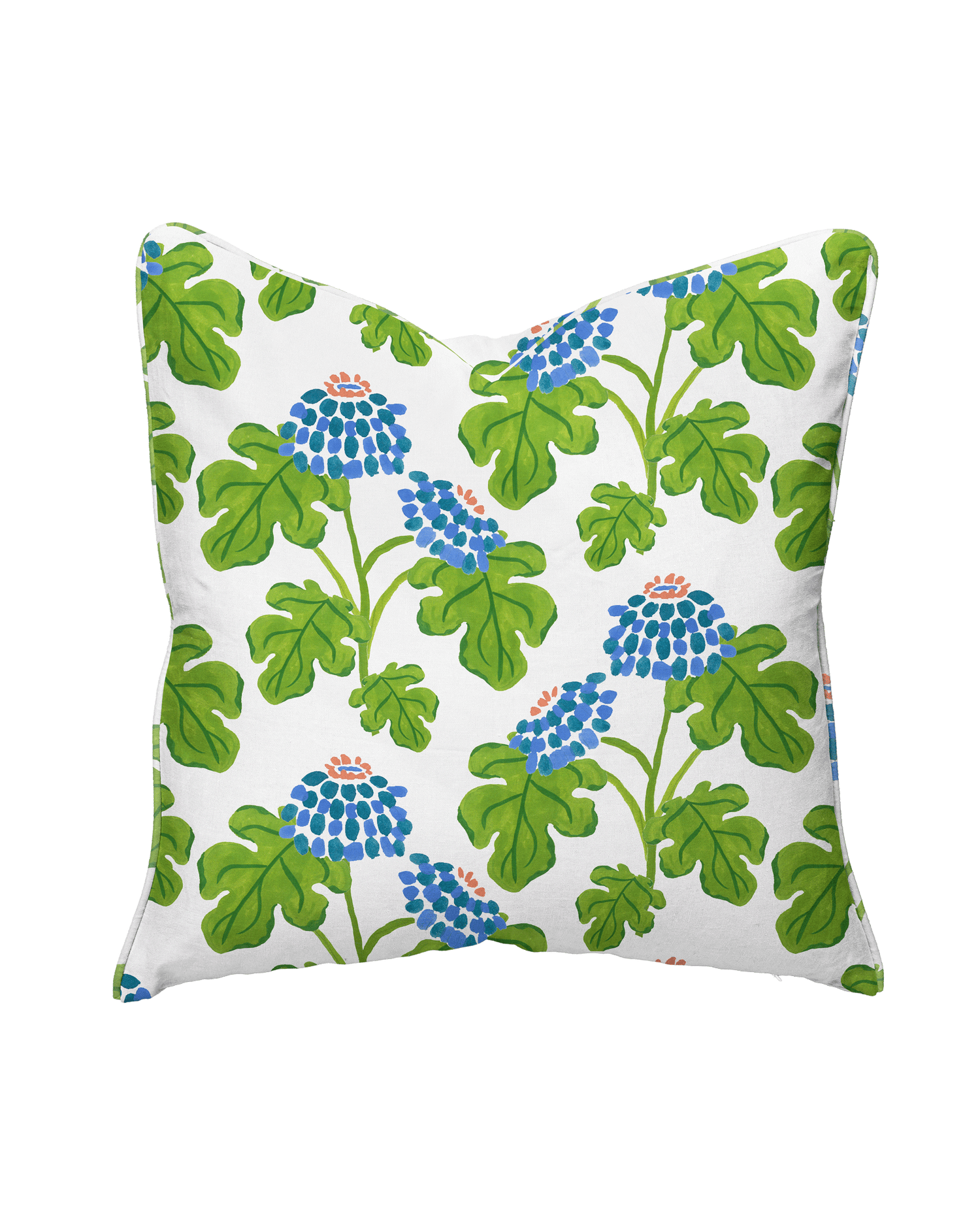Casia Flowers Pillow - White