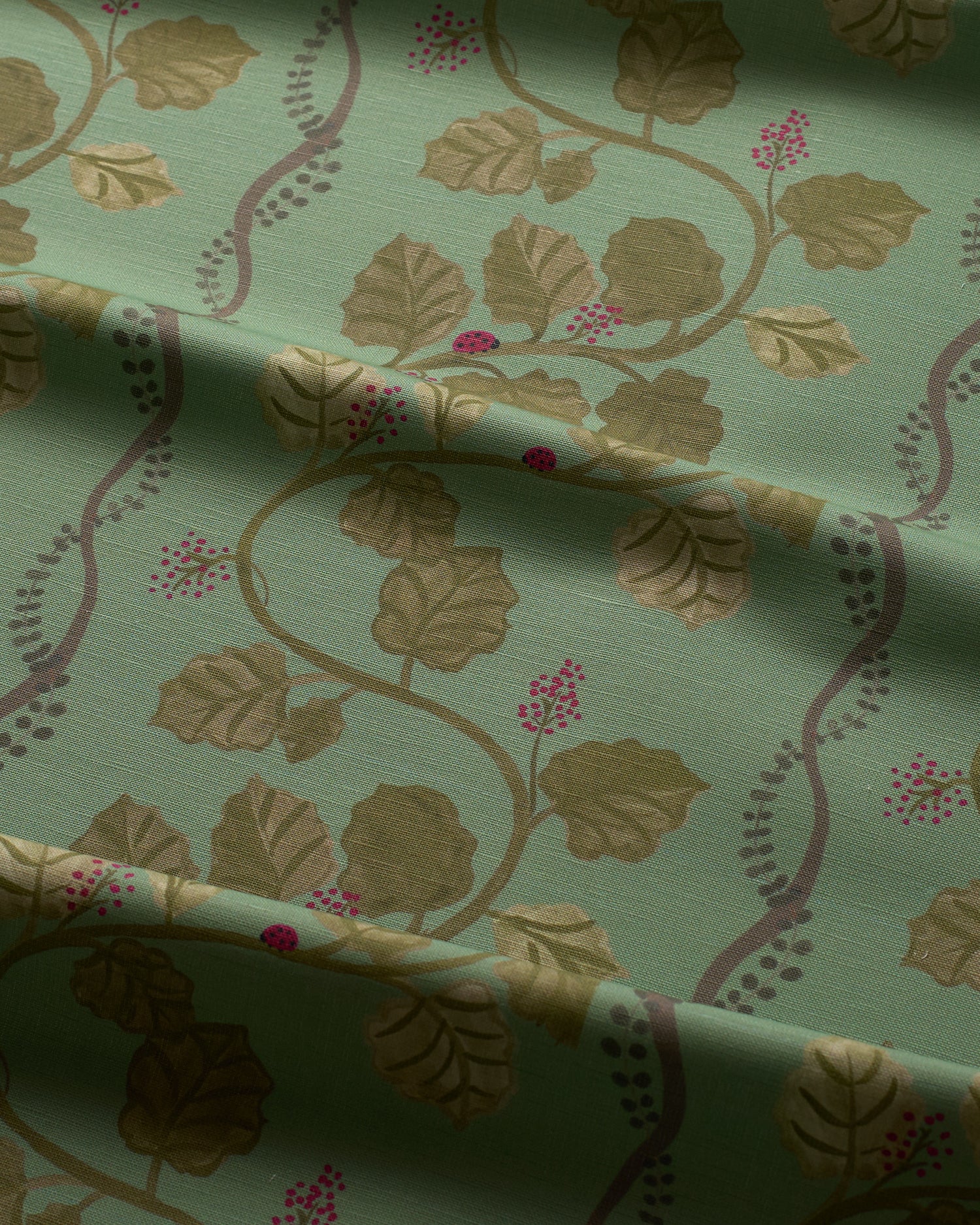 Ladybug Highway Fabric - Arsenic