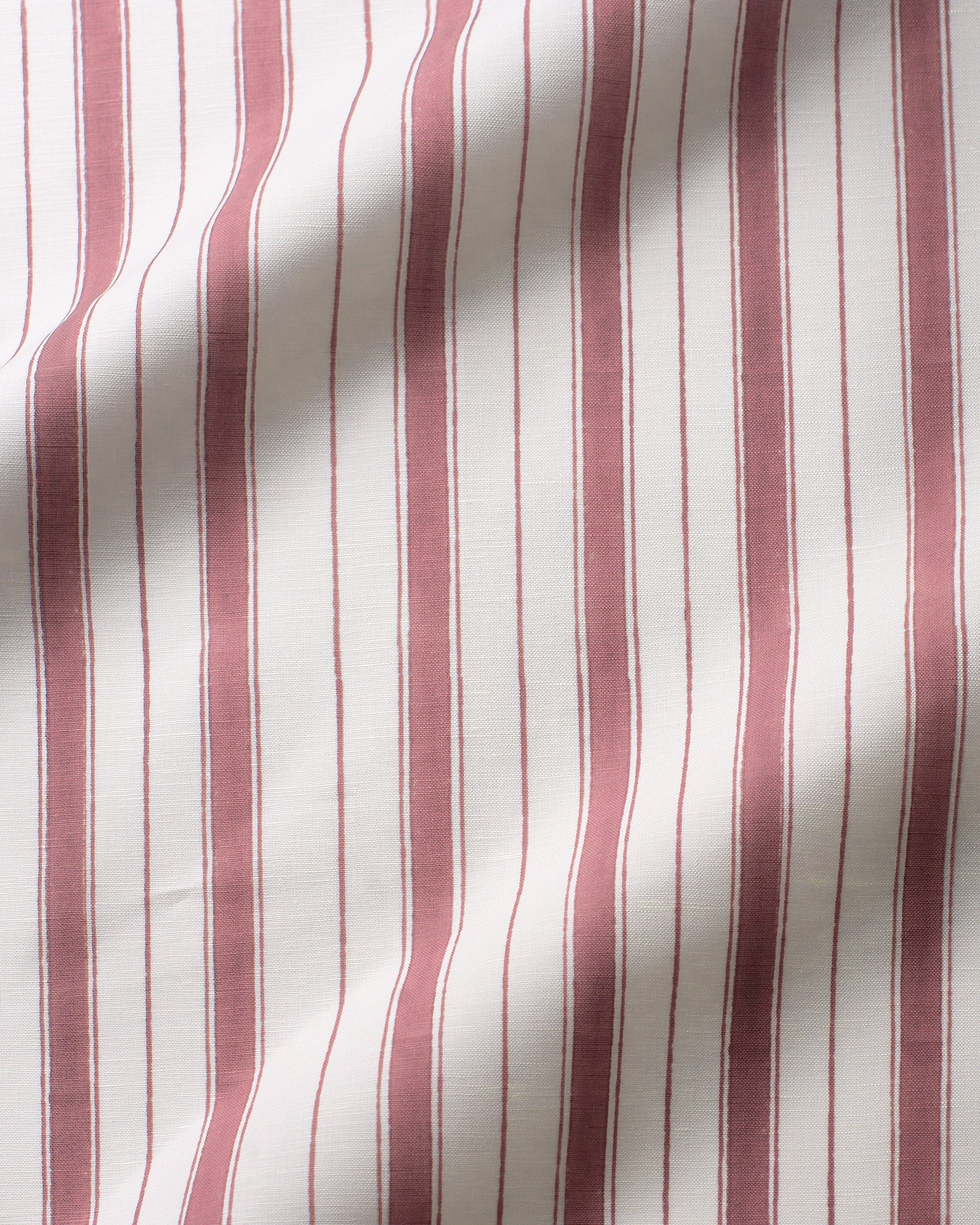 Todd Stripe Fabric -  White Mauve