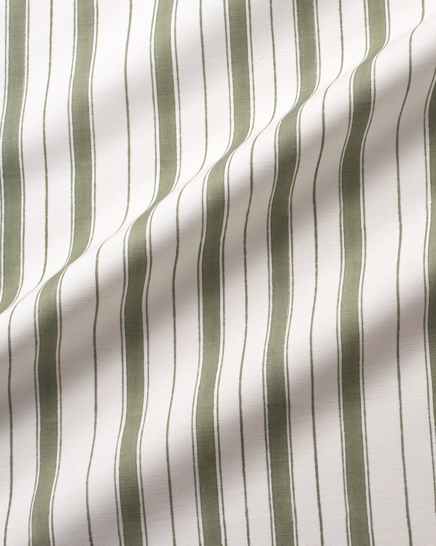 Todd Stripe Fabric - White Sage