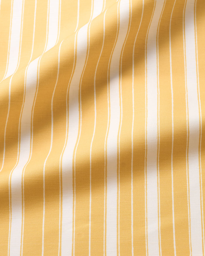Todd Stripe Fabric -  Mustard White