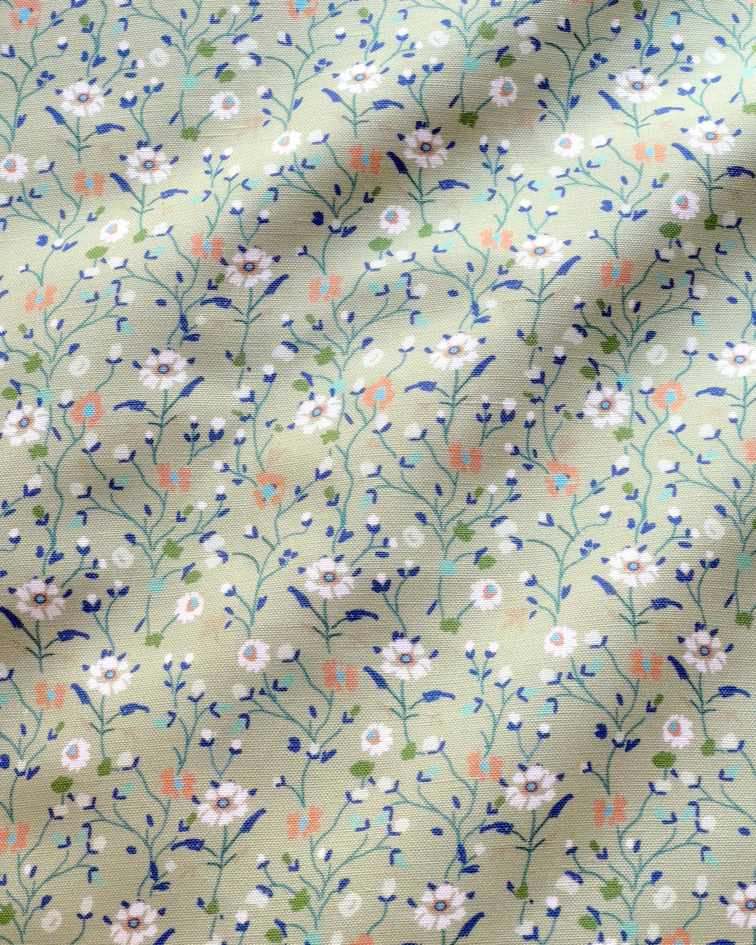 Winona Flowers Fabric - Sage