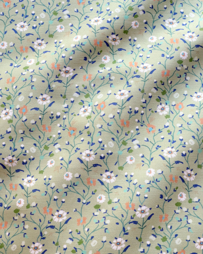 Winona Flowers Fabric - Sage