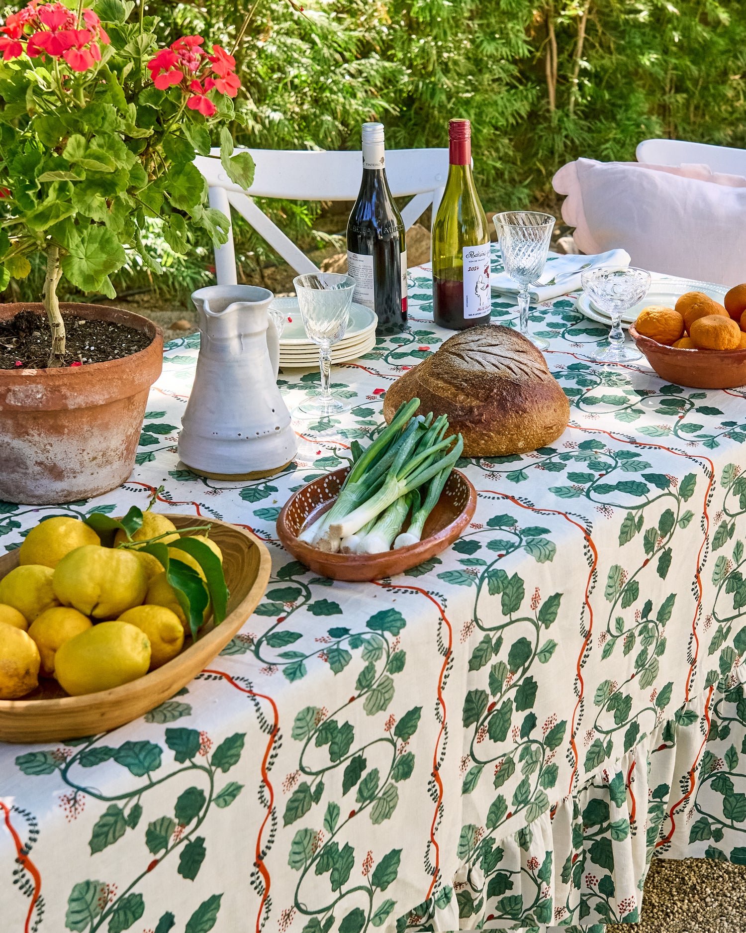 Ladybug Highway Tablecloth