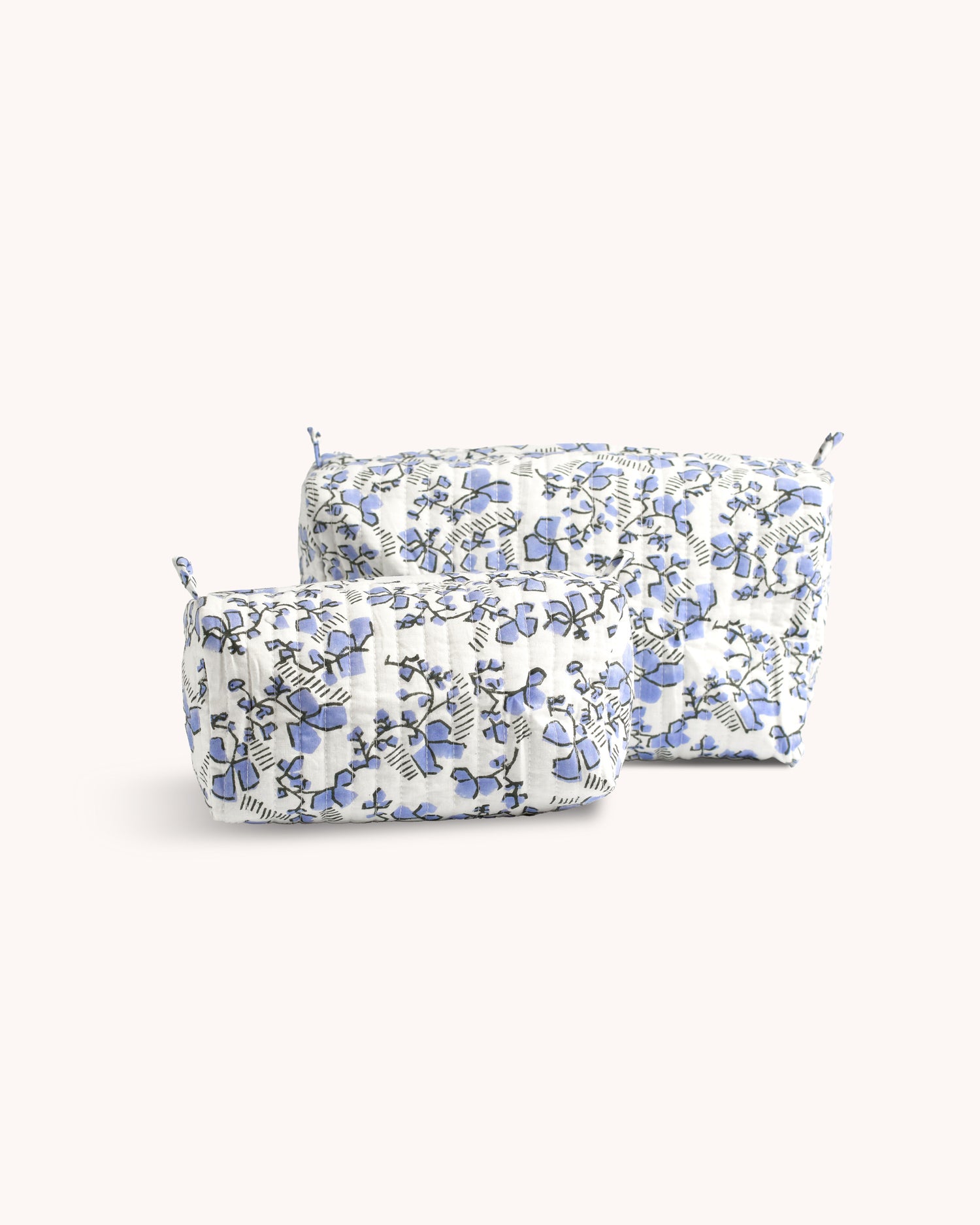 Los Feliz Toiletry Bag - White / Blue