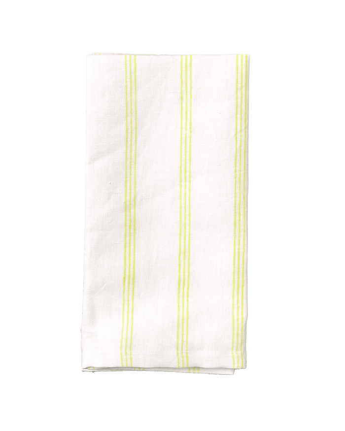 Pampa Stripe Napkin - Citron