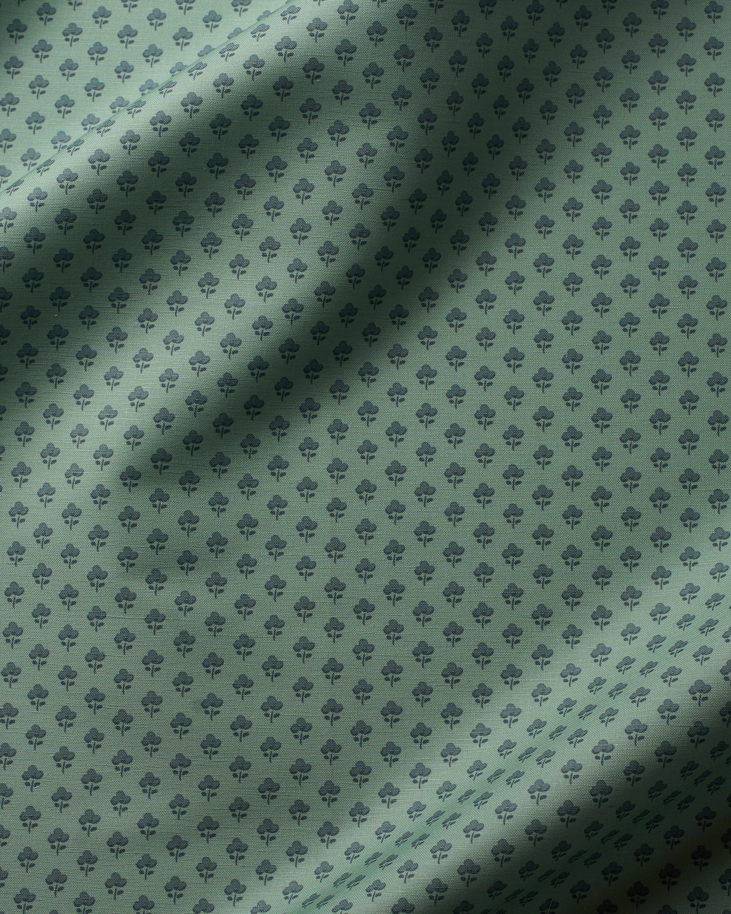Pansy Meadow Fabric - Arsenic