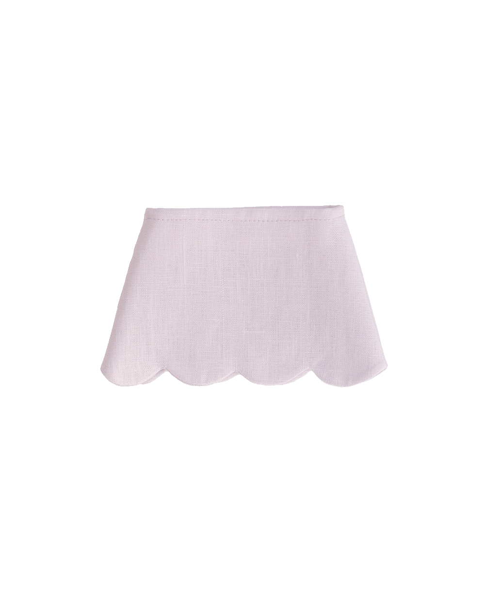 Scalloped Linen Lampshade - Petal