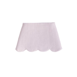 Scalloped Linen Lampshade - Petal