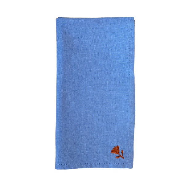 Primavera Linen Napkins - French Blue