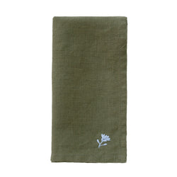 Primavera Linen Napkins - Forest