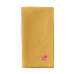 Primavera Linen Napkins - Mustard