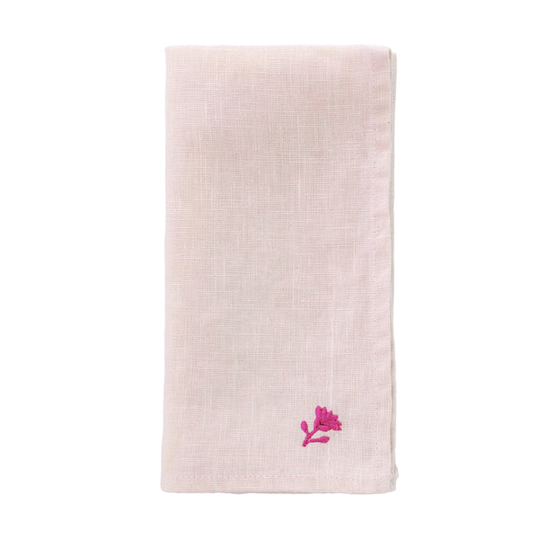 Primavera Linen Napkins - Soft Pink