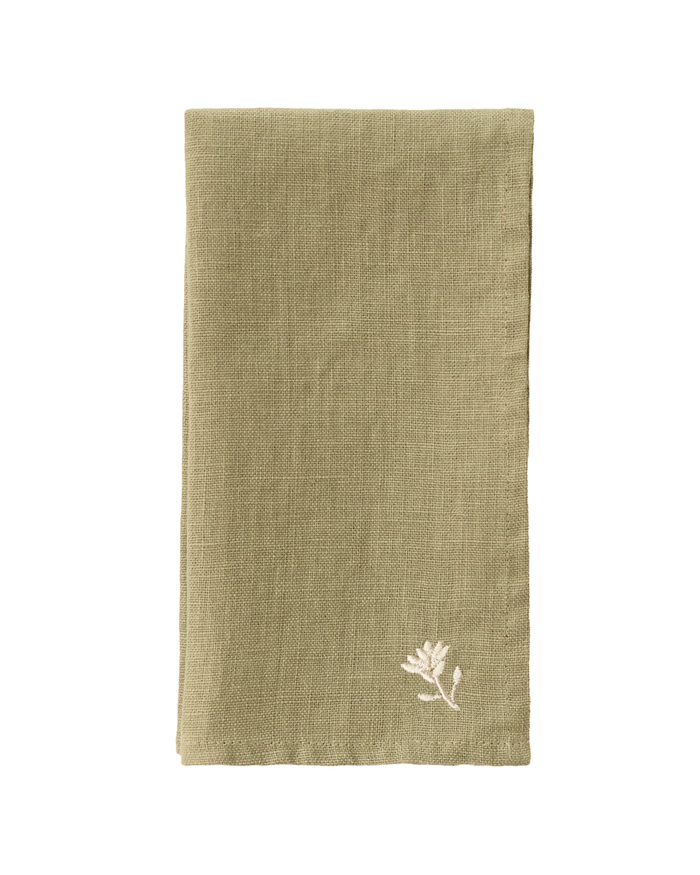 Primavera Linen Napkins - Thyme