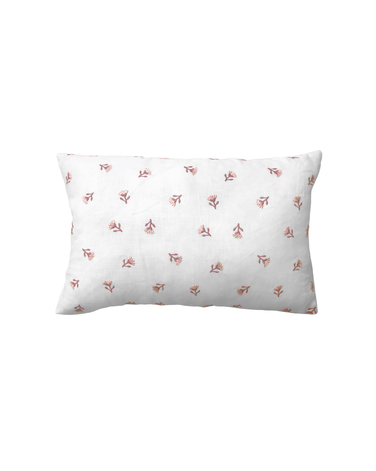 Primavera Pillow - White/Dusty Pink