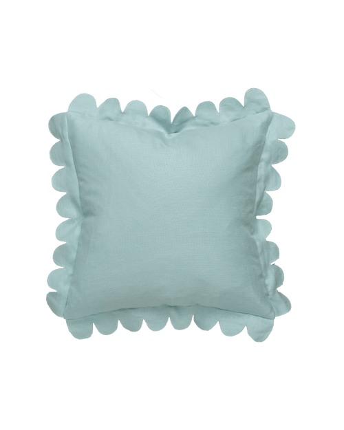 Scalloped Pillow - Bird's Egg