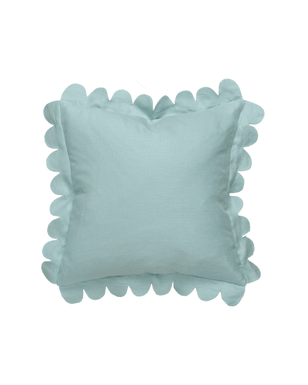 Scalloped Pillow - Bird's Egg