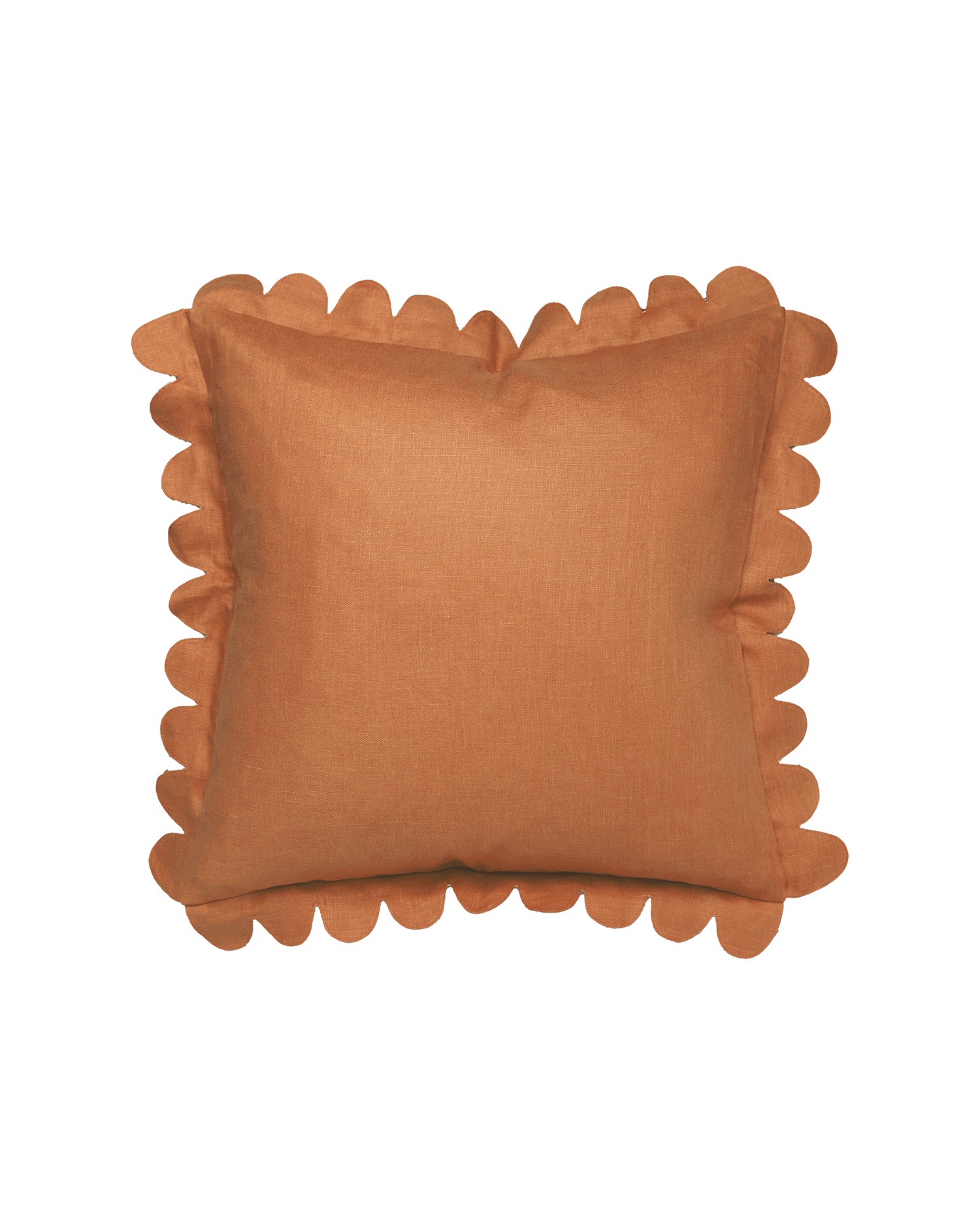 Scalloped Pillow - Caramel